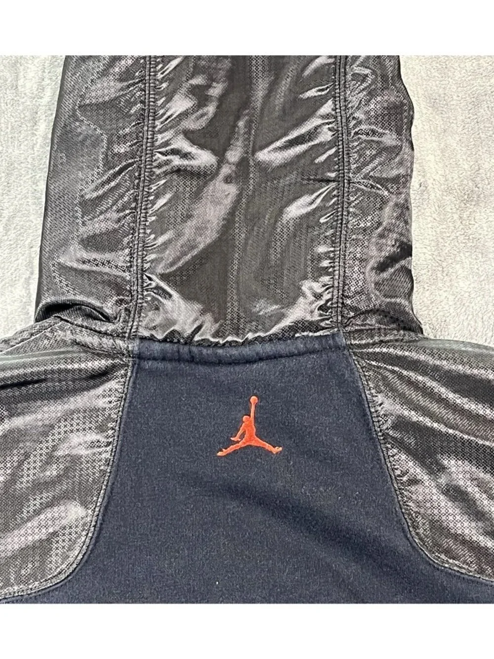 Air Jordan Jumpman Graphic Logo Black/Red Pullover Hoodie Mens M